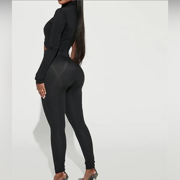 Black Allure Jumpsuit Sexy Womenswear Lady Comfort Underwear Spandex - Picture 5 of 9